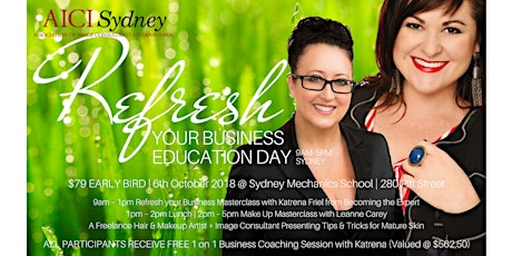 AICI Sydney Education Day: Refresh your Business & Make-Up Masterclass primary image
