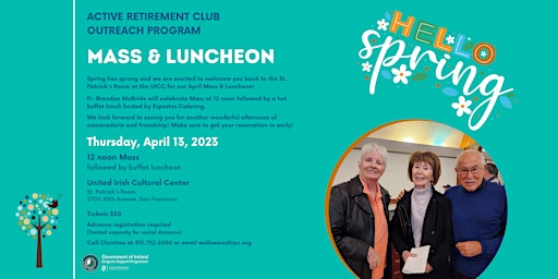 April 2023 Active Retirement Mass & Luncheon