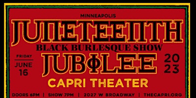 Juneteenth Jubilee 2023: A Black Burlesque Show! primary image