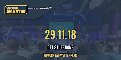 Primaire afbeelding van Work Smarter France 2018 - Get stuff done 