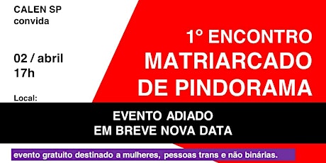 Hauptbild für 1º Encontro Matriarcado de Pindorama - Magia e Corpo