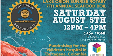 Lake Orion Sunrise Rotary 7th Annual Seafood Boil