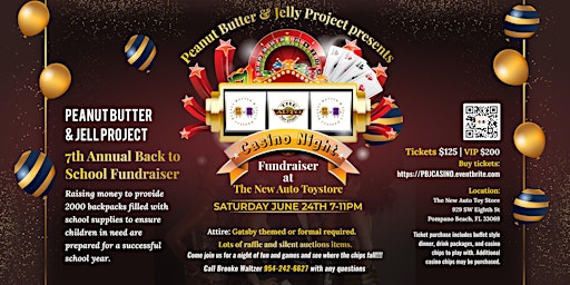 CASINO NIGHT~ BACK TO SCHOOL~ FUNDRAISER @ THE NEW AUTO TOY STORE