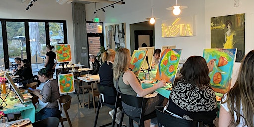 Paint & Sip at Ivéta Downtown: Sunflowers! primary image