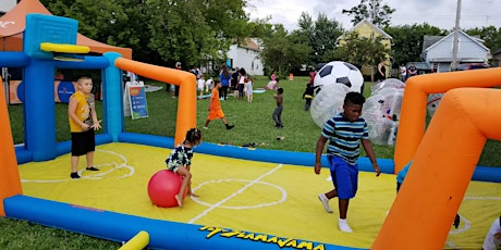 Recess on West 25th (food trucks, bounce houses, zorbs, and recess games) primary image