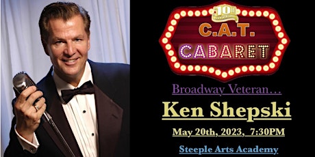 Imagen principal de CAT CABARET, 10th Year Anniversary Edition, with B'way Veteran- Ken Shepski