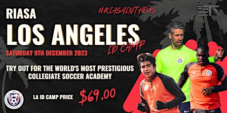 Imagen principal de RIASA MEN'S LOS ANGELES COLLEGE SOCCER ID CAMP - DECEMBER 9TH 2023