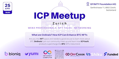 Immagine principale di ICP x Offchain Zurich: NFT Singularity  -  BTC Ordinals 