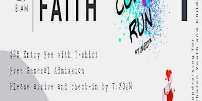 Image principale de Copy of Run by Faith 5k Color Run