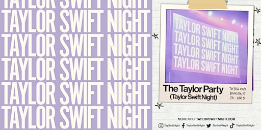 Imagem principal de THE TAYLOR PARTY: TAYLOR SWIFT NIGHT