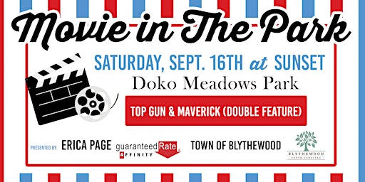 Free Movie in the Park- Top Gun & Maverick - Sat, Sept 16th- Blythewood primary image