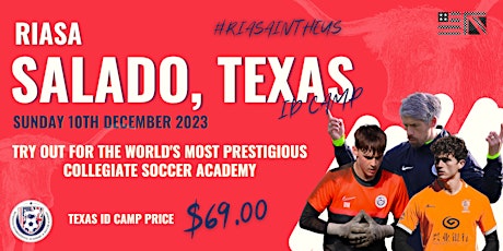 RIASA MEN'S TEXAS COLLEGE SOCCER ID CAMP - DECEMBER 10TH 2023 primary image