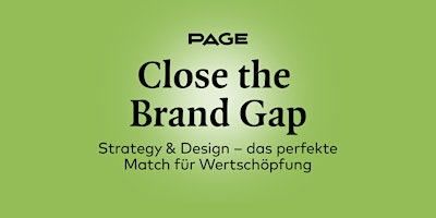 Hauptbild für PAGE Webinar »Close the Brand Gap«