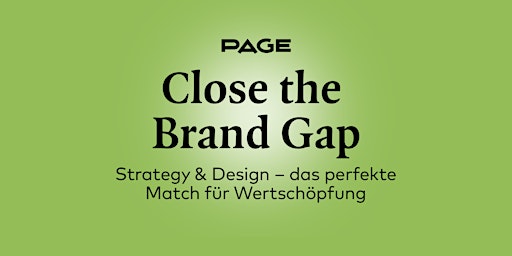 Immagine principale di PAGE Webinar »Close the Brand Gap« 