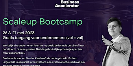 Scaleup Bootcamp - 26 & 27 mei 2023 primary image