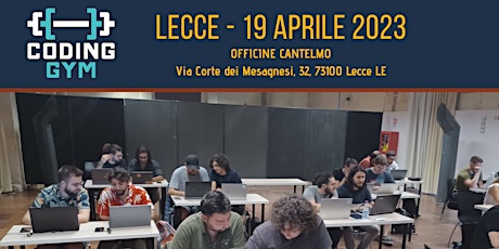 Image principale de Coding Gym Lecce - Aprile 2023