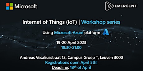 Primaire afbeelding van Microsoft Internet of Things (IoT) Workshop Series (Part 1)