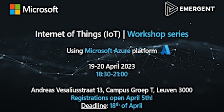 Primaire afbeelding van Microsoft Internet of Things (IoT) Workshop Series (Part 2)
