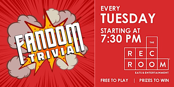 Fandom Trivia at The Rec Room Brentwood - Free Quiz Nights & Prizes to Wiin