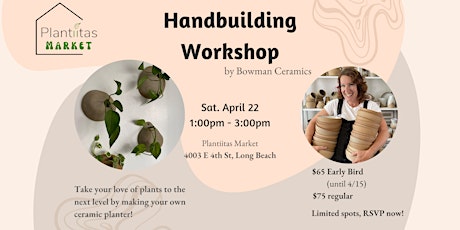 Handbuilding Workshop: Planters