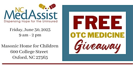 Granville County Over-the-Counter Medicine Giveaway 6.30.2023