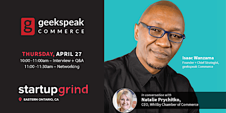 Startup Grind: Isaac Wanzama, Founder of geekspeak Commerce primary image