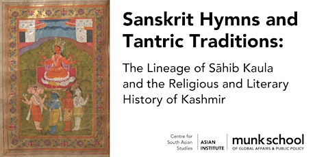 Sanskrit Hymns and Tantric Traditions primary image