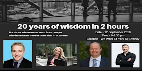 BAM Business Panel - 20 Years of Wisdom in 2 Hours primary image