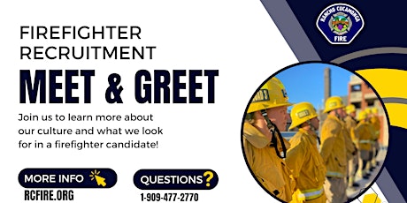 Primaire afbeelding van Firefighter Recruitment Meet & Greet