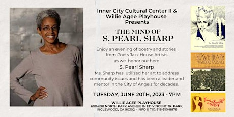Poets Jazz House Honors S. Pearl Sharp - Poet | Writer | Filmmaker | Legend