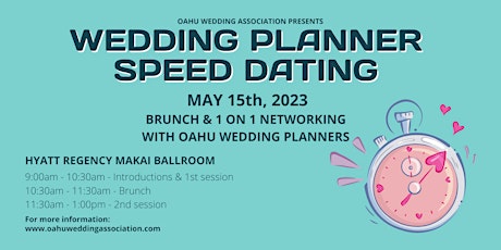 Primaire afbeelding van Wedding Planner "Speed Dating" Networking Event (OWA Members Only)