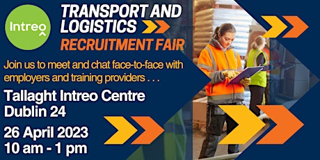 Transport and Logistics Recruitment Fair  - Tallaght Intreo Centre primary image