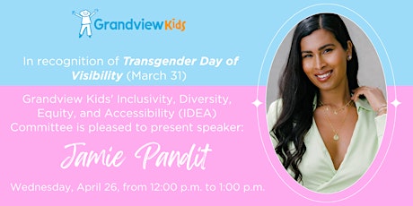 IDEA Committee Presents Speaker for Transgender Day of Visibility primary image
