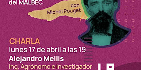 Imagem principal do evento Charla "170 años del Malbec en Argentina"