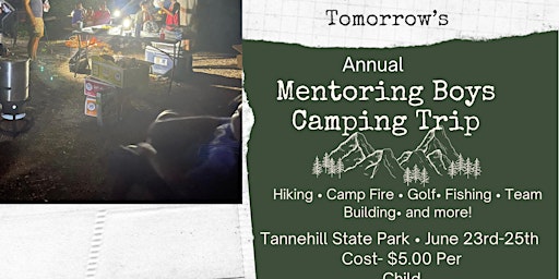 Male  Mentoring (Empowerment )Camping Trip primary image