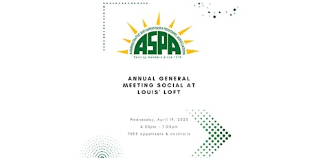 Imagem principal do evento ASPA AGM Social
