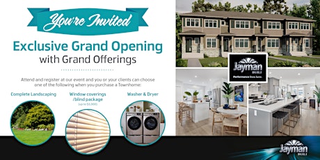 Trumpeter Townhomes Exclusive Grand Opening primary image