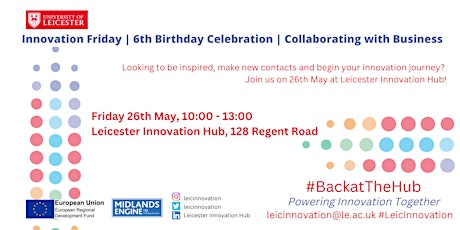Imagen principal de Innovation Friday | 6th Birthday Celebration | Collaborating with Business