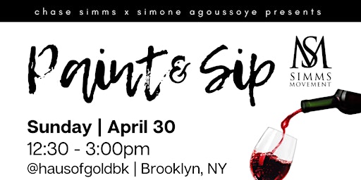 Primaire afbeelding van Paint And Sip Haus of Gold Bk in Brooklyn April 30th Taurus szn NYC