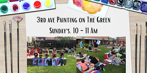 Kids Painting On The Green at 3rd Ave