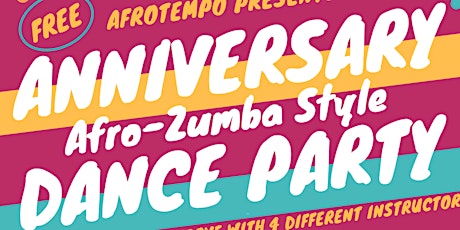 Afrotempo's Anniversary Afro-Zumba Style Dance Party primary image