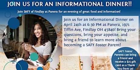 SAFY of Findlay Informational Dinner at Panera primary image