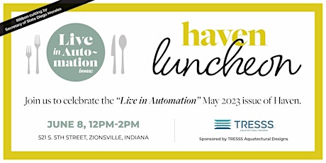 Haven's May 2023 Luncheon Sponsored by Tresss Aquatectural Designs