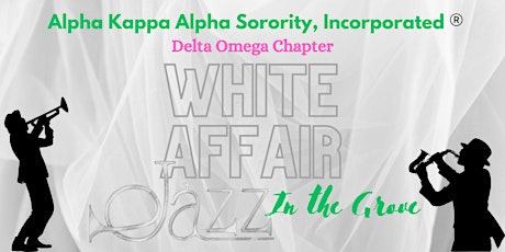 Delta Omega Chapter All White Jazz Affair in The Grove