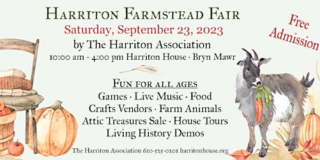 Thirty-Third Annual Harriton Farmstead Fair