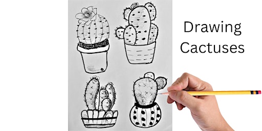 Online - Cactus Vases Doodling Class primary image