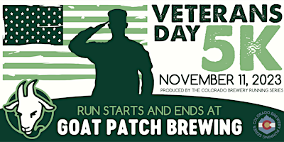 Veterans Day 5k @ Goat Patch Brewing event logo
