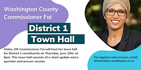 Commissioner Fai June 2023 Town Hall