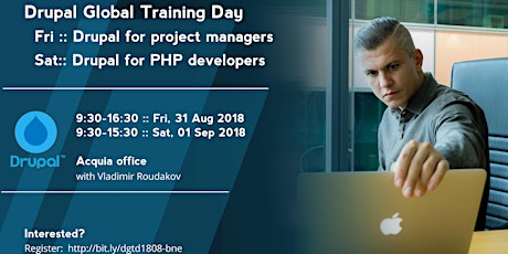 Drupal 8 for PHP developers [part of Drupal Global Training Day] (Brisbane) primary image