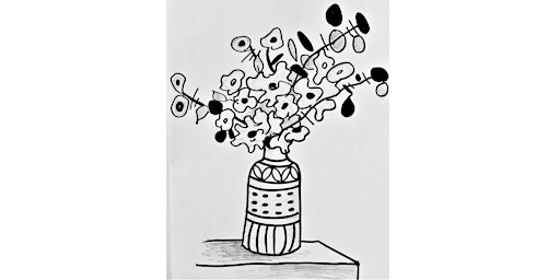 Online -Flower Vase Drawing Class primary image